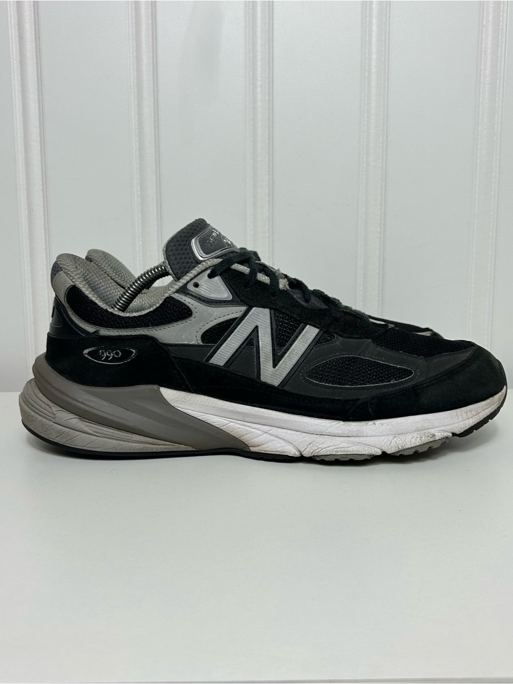 New balance 990v6 black grey white lace low running made in the USA men’s 11